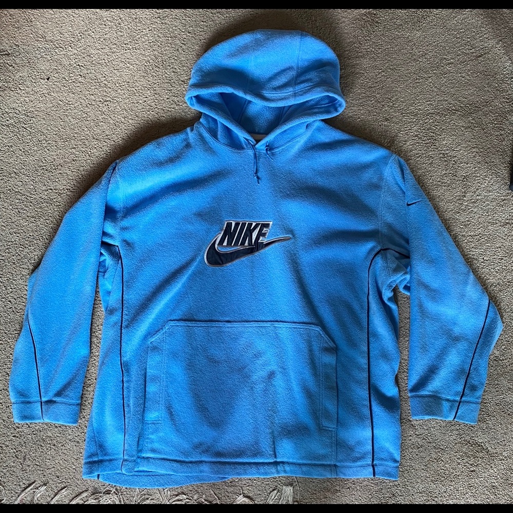 Oversized Vintage Nike Baby Blue Hoodie